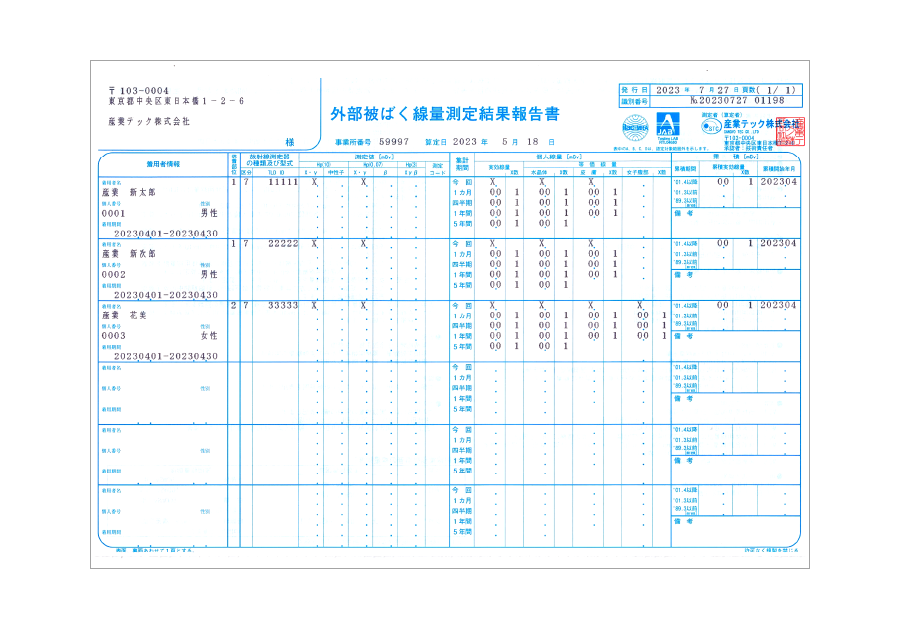 報告書の例